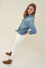 Salsa Jeans - Beige Push Up Wonder capri jeans with detail on belt Salsa Jeans - Beige Push Up Wonder capri jeans with detail on belt