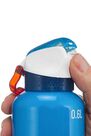 QUECHUA - Hiking water bottle 900 with snap-on lid w. integral straw 0.6 l -blue aluminium QUECHUA - Hiking water bottle 900 with snap-on lid w. integral straw 0.6 l -blue aluminium