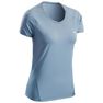 QUECHUA - Large MH500 Women's Short-sleeved Mountain Hiking T-Shirt, Mouse Grey QUECHUA - Large MH500 Women's Short-sleeved Mountain Hiking T-Shirt, Mouse Grey