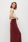 Mango - dark red Slit long skirt, Women Mango - dark red Slit long skirt, Women