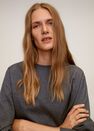 Mango - Dark Grey Flecked Sweatshirt Mango - Dark Grey Flecked Sweatshirt