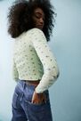Urban Outfitters - Lt Green UO Long Sleeve Ditsy Floral Sweetheart Top Urban Outfitters - Lt Green UO Long Sleeve Ditsy Floral Sweetheart Top