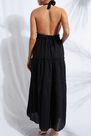 Calzedonia - Black Long Fabric Dress With Drawstring, Women - One-Size Calzedonia - Black Long Fabric Dress With Drawstring, Women - One-Size