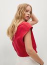 Mango - red 100% cotton sweatshirt, Women Mango - red 100% cotton sweatshirt, Women