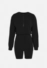 Missguided - Black Half Zip Sweatshirt And Cycling Shorts Co Ord Set Missguided - Black Half Zip Sweatshirt And Cycling Shorts Co Ord Set