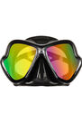 MARES - Unique Size X-Vision Liquid Skin Diving Mask - Black/Grey, Gold Mirror Lenses, Black MARES - Unique Size X-Vision Liquid Skin Diving Mask - Black/Grey, Gold Mirror Lenses, Black