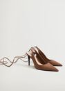 Mango - lt pastel brown Lace-up leather shoes, Women Mango - lt pastel brown Lace-up leather shoes, Women
