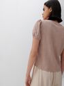 Reserved - Broderie anglaise blouse - Beige Reserved - Broderie anglaise blouse - Beige
