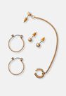 Missguided - Gold Look Draped Ear Party Set, Women Missguided - Gold Look Draped Ear Party Set, Women