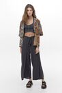 Urban Outfitters - Black UO Cupro Wrap Culotte Trousers Urban Outfitters - Black UO Cupro Wrap Culotte Trousers