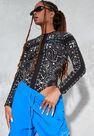 Missguided - Black Sean John X Missguided Black Bandana Print Bodysuit Missguided - Black Sean John X Missguided Black Bandana Print Bodysuit