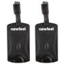 FORCLAZ - Set Of 2 Travel Luggage Tags - Black, Unique Size FORCLAZ - Set Of 2 Travel Luggage Tags - Black, Unique Size