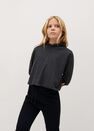 Mango - Black Organic Cotton Jogger Trousers Mango - Black Organic Cotton Jogger Trousers