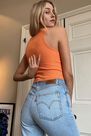 Urban Outfitters - Orange Iets Frans'.. Ribbed Vest Urban Outfitters - Orange Iets Frans'.. Ribbed Vest