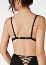 Calzedonia - Black Super-Padded Push-Up Indonesia Bikini Top With Ruffle, Women Calzedonia - Black Super-Padded Push-Up Indonesia Bikini Top With Ruffle, Women