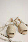 Mango - light beige Laces sling back espadrilles Mango - light beige Laces sling back espadrilles