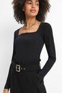 Mohito - Paperbag Design Trousers - Black Mohito - Paperbag Design Trousers - Black