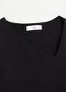 Mango - Black Asymmetric Knit Sweater Mango - Black Asymmetric Knit Sweater