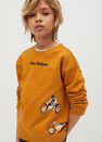 Mango - medium yellow Printed organic cotton sweatshirt Mango - medium yellow Printed organic cotton sweatshirt