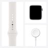 APPLE - Apple Watch SE GPS 40mm Silver Aluminium Case with White Sport Band APPLE - Apple Watch SE GPS 40mm Silver Aluminium Case with White Sport Band