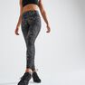 DOMYOS - W33 L31 / 500 Women's Fitness Cardio Training Leggings - Black DOMYOS - W33 L31 / 500 Women's Fitness Cardio Training Leggings - Black
