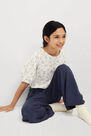 Mango - medium blue Flowy straight-fit trousers Mango - medium blue Flowy straight-fit trousers