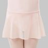 DOMYOS - 14-15 Years Girls' Mixed Media Ballet Skirted Leotard, Candyfloss DOMYOS - 14-15 Years Girls' Mixed Media Ballet Skirted Leotard, Candyfloss