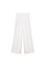 Mango - white Pleat detail trousers, Women Mango - white Pleat detail trousers, Women
