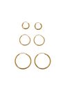 Mango - gold Mixed hoop earrings, Women Mango - gold Mixed hoop earrings, Women