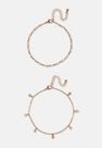 Missguided - Gold Gold Look Diamante Drop Anklet Missguided - Gold Gold Look Diamante Drop Anklet