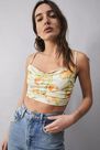 Urban Outfitters - Ivory UO Ariya Ruched Cami, Women Urban Outfitters - Ivory UO Ariya Ruched Cami, Women
