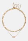 Missguided - Gold Look 1997 Gothic Year Necklaces 2 Pack, Women Missguided - Gold Look 1997 Gothic Year Necklaces 2 Pack, Women