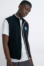Urban Outfitters - Black Aprex Supersoft Black Polar Fleece Gilet Urban Outfitters - Black Aprex Supersoft Black Polar Fleece Gilet