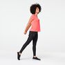 KALENJI - Extra Small RUN DRY WOMEN'S RUNNING T-SHIRT, Fluo Coral Pink KALENJI - Extra Small RUN DRY WOMEN'S RUNNING T-SHIRT, Fluo Coral Pink
