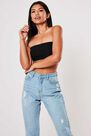 Missguided - Black Slinky Bandeau Top Missguided - Black Slinky Bandeau Top