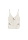 Mango - light beige Crochet top Mango - light beige Crochet top