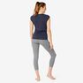 NYAMBA - XS Women's Slim T-Shirt 500 - Navy Blue NYAMBA - XS Women's Slim T-Shirt 500 - Navy Blue