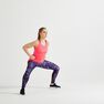 DOMYOS - L Energy Women's Printed Cardio Fitness Tank Top - Asphalt Blue DOMYOS - L Energy Women's Printed Cardio Fitness Tank Top - Asphalt Blue