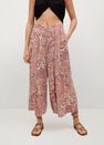 Mango - Red Flowy Printed Trousers, Women Mango - Red Flowy Printed Trousers, Women
