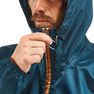 QUECHUA - Medium Men's country walking rain coat - NH100 Raincut Full Zip, Dark Petrol Blue QUECHUA - Medium Men's country walking rain coat - NH100 Raincut Full Zip, Dark Petrol Blue