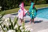 NABAIJI - Baby Poncho With Hood Pink Unicorn Print - Pastel Pink NABAIJI - Baby Poncho With Hood Pink Unicorn Print - Pastel Pink