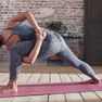 DOMYOS - XS Seamless 7/8 Dynamic Yoga Leggings - Mottled Coral - Dark Grey DOMYOS - XS Seamless 7/8 Dynamic Yoga Leggings - Mottled Coral - Dark Grey