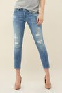 Salsa Jeans - Blue Push Up Wonder capri jeans with wear and tear Salsa Jeans - Blue Push Up Wonder capri jeans with wear and tear