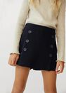 Mango - dark grey Textured high-waist shorts Mango - dark grey Textured high-waist shorts