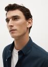 Mango - navy Slim fit structured cotton shirt Mango - navy Slim fit structured cotton shirt