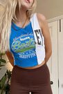 Urban Outfitters - Blue UO Varsity Splice Tank Top Urban Outfitters - Blue UO Varsity Splice Tank Top