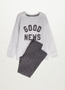 Mango - lt pastel grey Organic cotton message sweatshirt Mango - lt pastel grey Organic cotton message sweatshirt