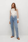 Mango - natural white Semi-transparent bow sleeve blouse, Women Mango - natural white Semi-transparent bow sleeve blouse, Women