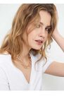 Mohito - Plain Basic T-Shirt Eco Aware - White Mohito - Plain Basic T-Shirt Eco Aware - White