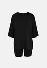 Missguided - Black Oversized T Shirt And Cycling Shorts Co Ord Set Missguided - Black Oversized T Shirt And Cycling Shorts Co Ord Set